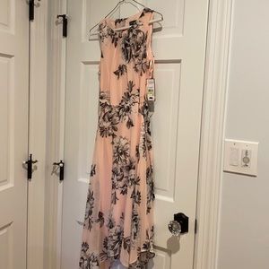 Pink floral dress